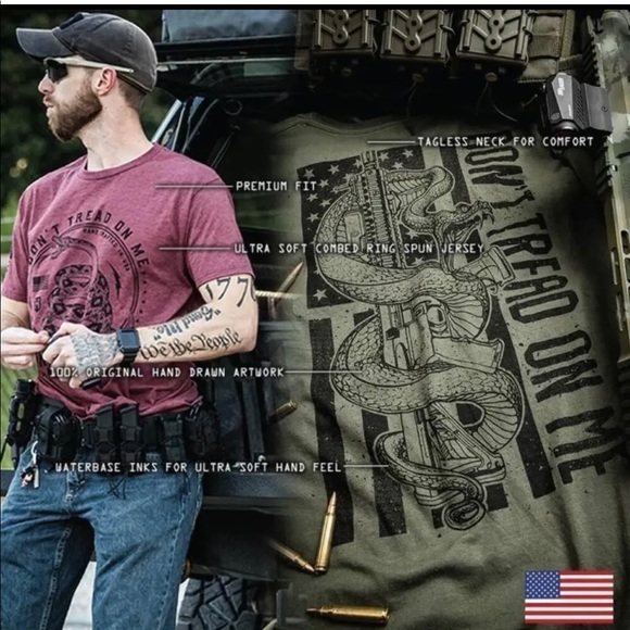 Howitzer Style Men's Hoodie DEFEND FREEDOM Heavyweight Military Grunt MFG - Picture 8 of 11